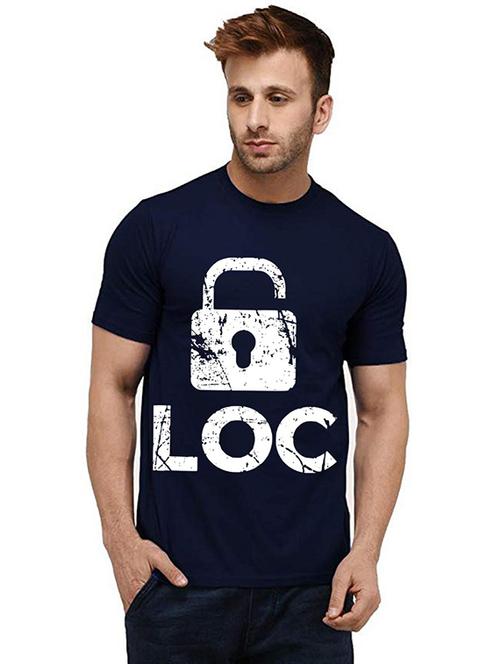 men round neck front printed t-shirt - 20984261 - Very Small Image - 1