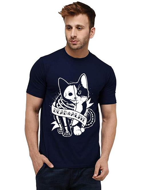 men front print round neck t-shirt - 20984277 - Very Small Image - 1