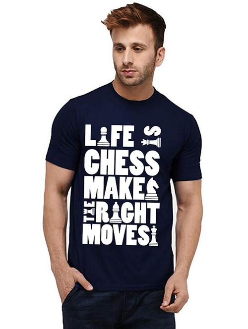 men round neck front print t-shirt - 20984283 - Very Small Image - 1