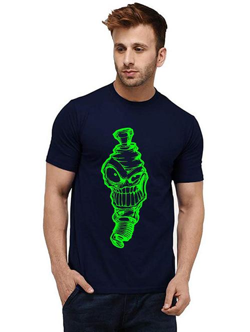men front print round neck t-shirts - 20984324 - Very Small Image - 1