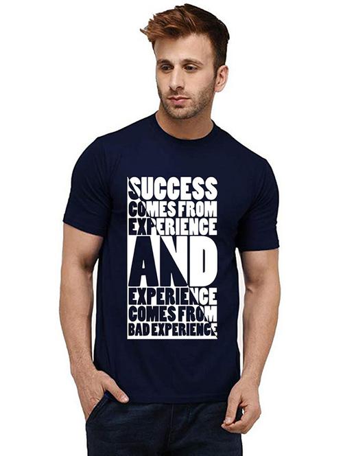 men front print round neck t-shirt - 20984343 - Very Small Image - 1