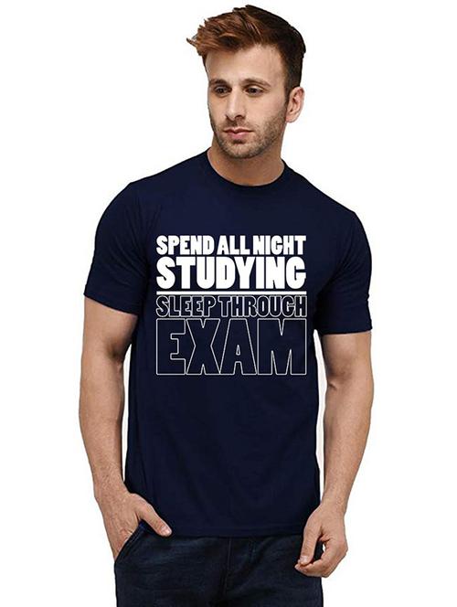 men round neck front print t-shirts - 20984356 - Very Small Image - 1