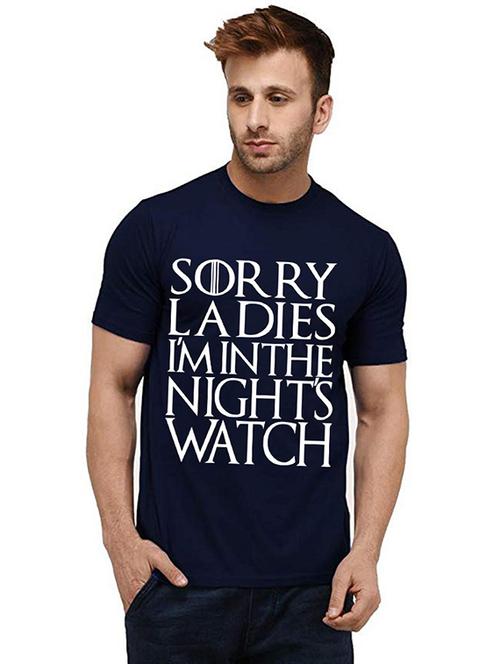 men front print round neck t-shirts - 20984404 - Very Small Image - 1