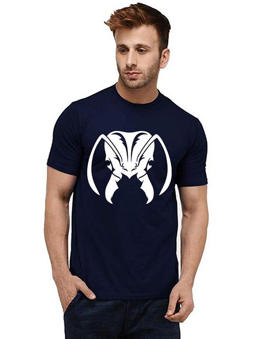 men round neck front print t-shirt - 20984438 - Very Small Image - 1