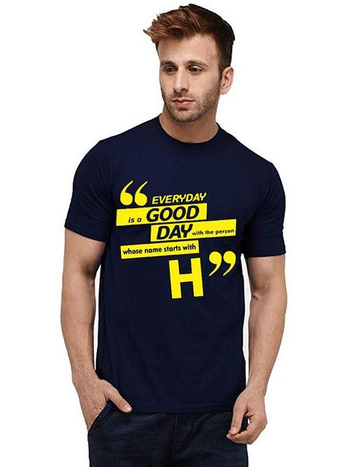 men front print round neck t-shirt - 20984485 - Very Small Image - 1