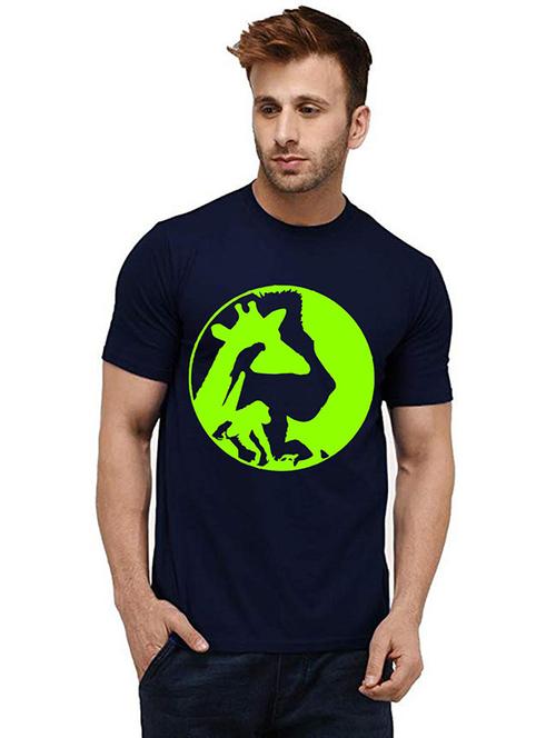 men front print crew neck t-shirt - 20984537 - Very Small Image - 1