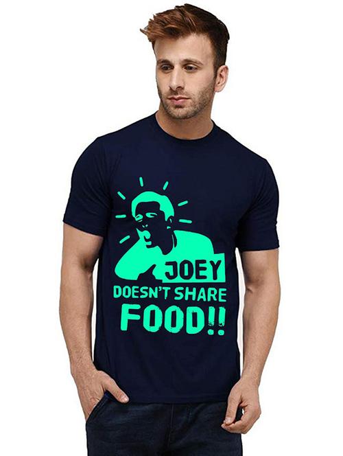 men round neck front print t-shirt - 20984575 - Very Small Image - 1