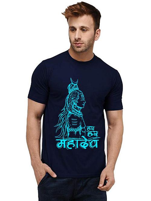 men front print crew neck t-shirt - 20984593 - Very Small Image - 1