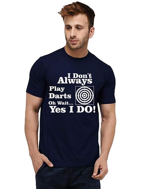 men front print round neck t-shirt - 20984596 - Very Small Image - 1