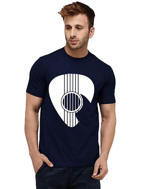 men front print crew neck t-shirt - 20984598 - Very Small Image - 1