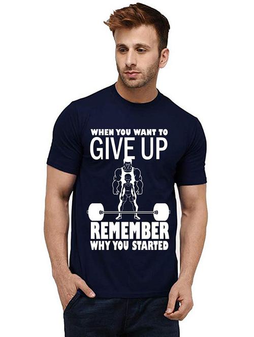 men round neck front print t-shirts - 20984613 - Very Small Image - 1