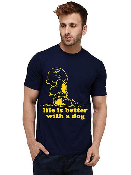 men round neck front print t-shirts - 20984684 - Very Small Image - 1