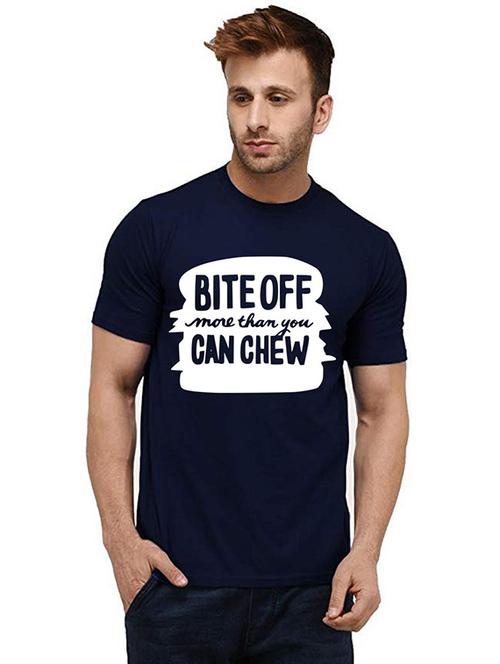 men front print crew neck t-shirt - 20984695 - Very Small Image - 1