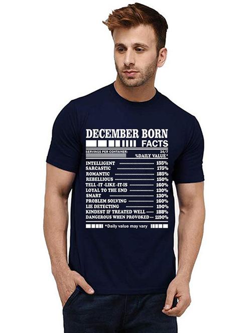 men round neck front print t-shirt - 20984701 - Very Small Image - 1