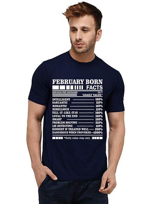 men round neck front print t-shirt - 20984707 - Very Small Image - 1