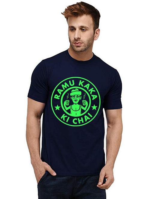 men front print round neck t-shirts - 20984714 - Very Small Image - 1