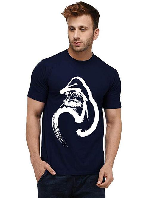 men's round neck front print t-shirt - 20984744 - Very Small Image - 1