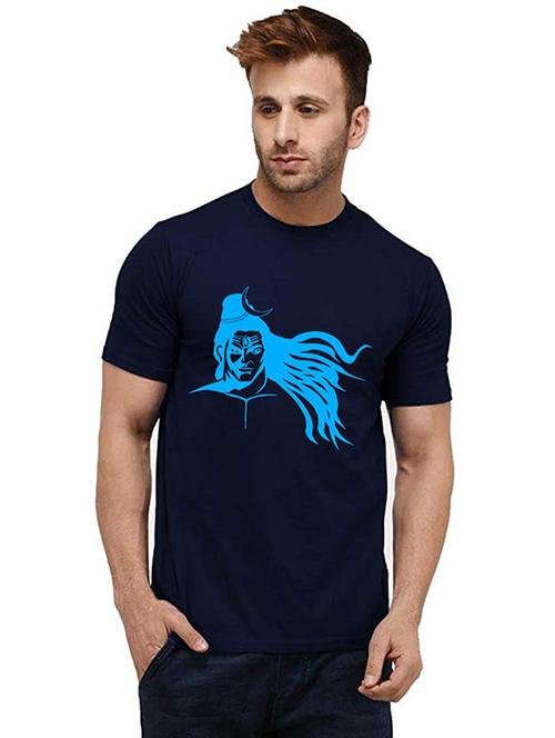 men's round neck front print t-shirt - 20984746 - Very Small Image - 1