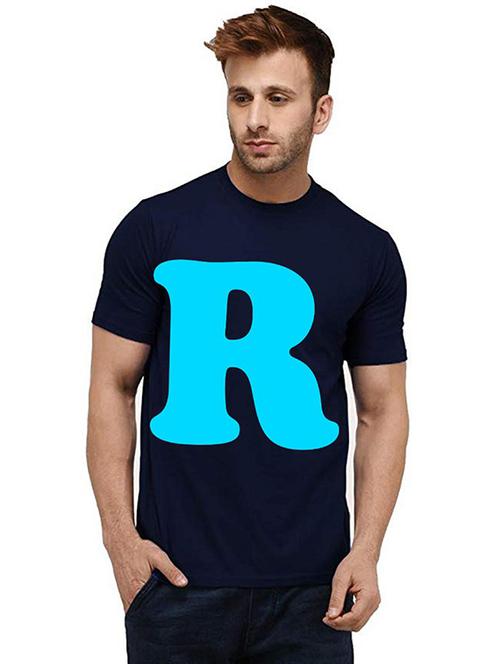 men round neck front print cotton t-shirt - 20984749 - Very Small Image - 1