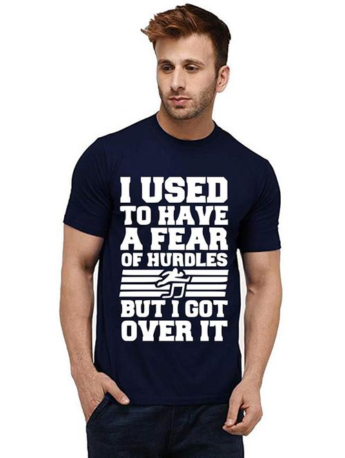 men round neck front print t-shirt - 20984770 - Very Small Image - 1