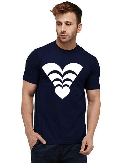 men front print round neck t-shirts - 20984785 - Very Small Image - 1