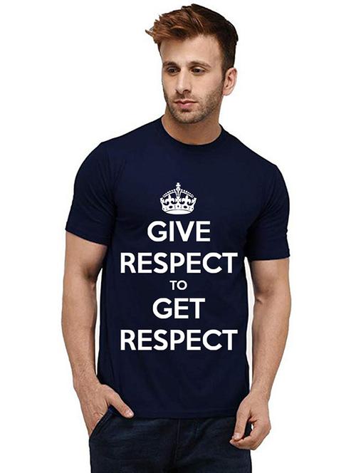 men round neck front print t-shirt - 20984803 - Very Small Image - 1