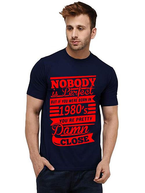 men round neck front print t-shirt - 20984824 - Very Small Image - 1