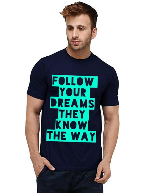 men round neck front printed t-shirt - 20984830 - Very Small Image - 1