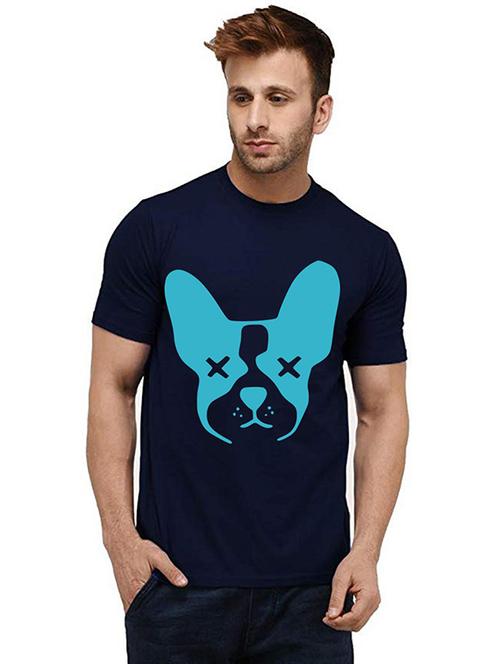 men's round neck front print t-shirt - 20984838 - Very Small Image - 1