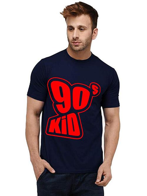 men round neck front print t-shirt - 20984848 - Very Small Image - 1