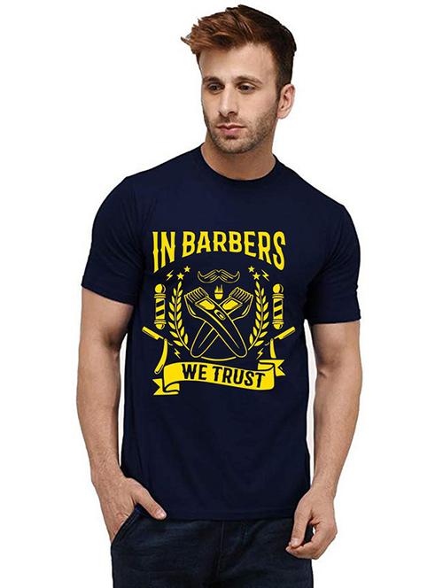 men front print round neck t-shirts - 20984853 - Very Small Image - 1