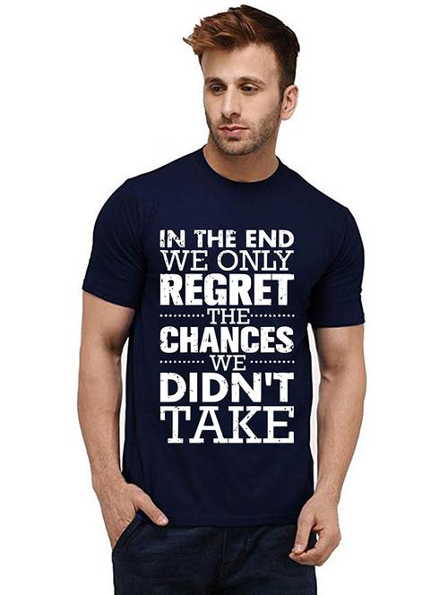 men round neck front print t-shirt - 20984899 - Very Small Image - 1