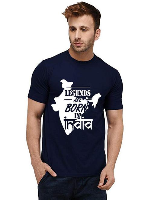 men front print round neck t-shirts - 20984908 - Very Small Image - 1