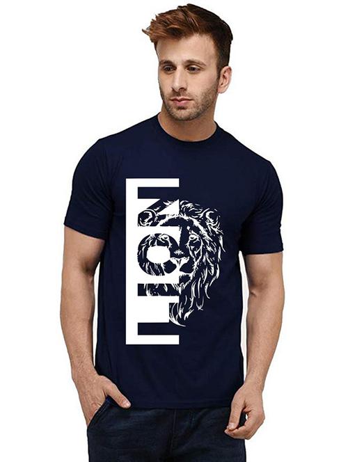 men round neck front print t-shirts - 20984936 - Very Small Image - 1