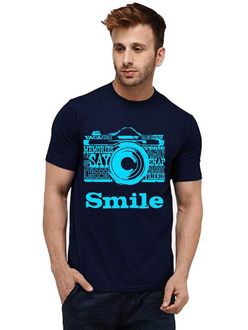 men round neck front print t-shirts - 20984977 - Very Small Image - 1