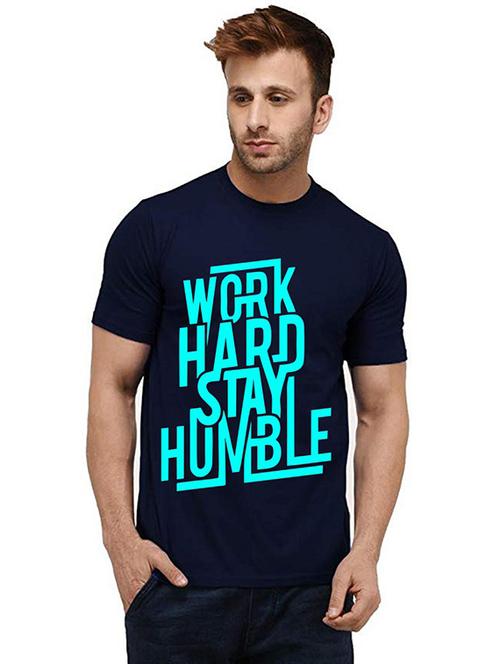 men's round neck front print t-shirt - 20985046 - Very Small Image - 1