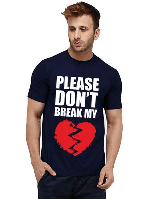 men round neck front print t-shirt - 20985065 - Very Small Image - 1