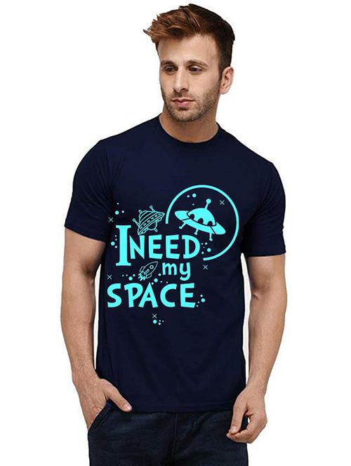 men round neck front print t-shirt - 20985074 - Very Small Image - 1