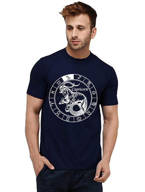men round neck front print t-shirt - 20985087 - Very Small Image - 1