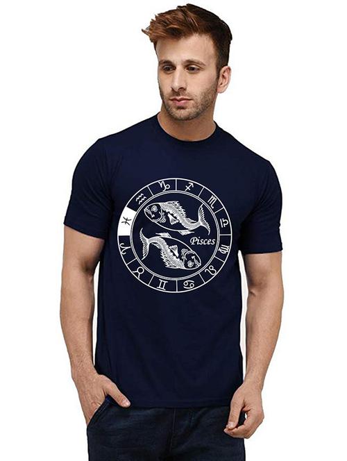 men round neck front print t-shirt - 20985088 - Very Small Image - 1