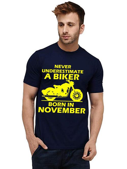 men's round neck front print t-shirt - 20985104 - Very Small Image - 1