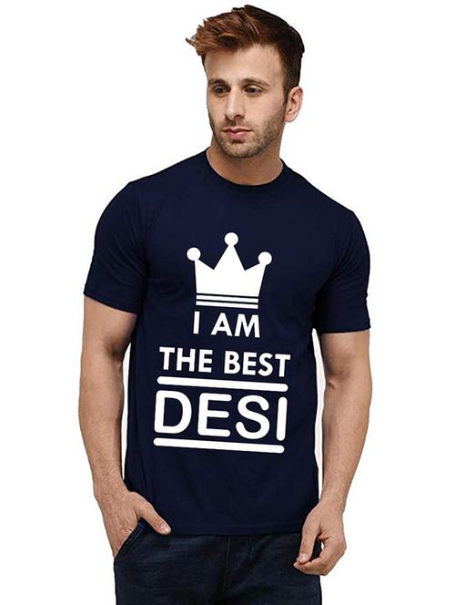 men round neck front print t-shirts - 20985122 - Very Small Image - 1