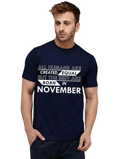 men round neck front print t-shirts - 20985127 - Very Small Image - 1