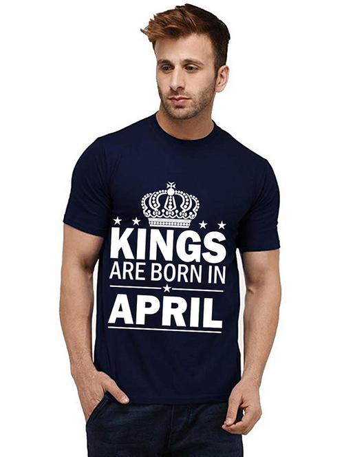 men round neck front print t-shirt - 20985150 - Very Small Image - 1