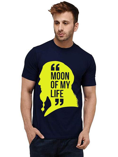 men round neck front print t-shirt - 20985176 - Very Small Image - 1