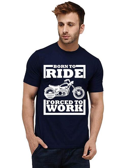 men's round neck front print t-shirt - 20985190 - Very Small Image - 1