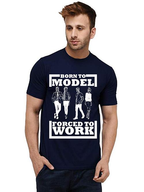 men round neck front print t-shirts - 20985191 - Very Small Image - 1