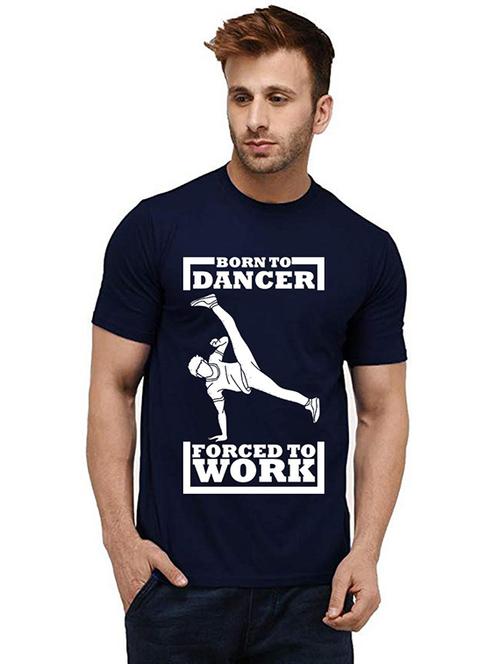 men round neck front print t-shirt - 20985193 - Very Small Image - 1