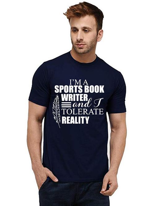 men round neck front printed t-shirt - 20985252 - Very Small Image - 1