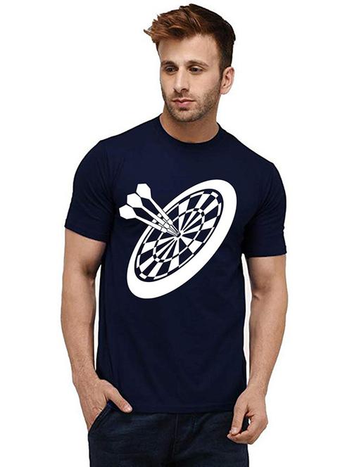 men front print round neck t-shirt - 20985253 - Very Small Image - 1